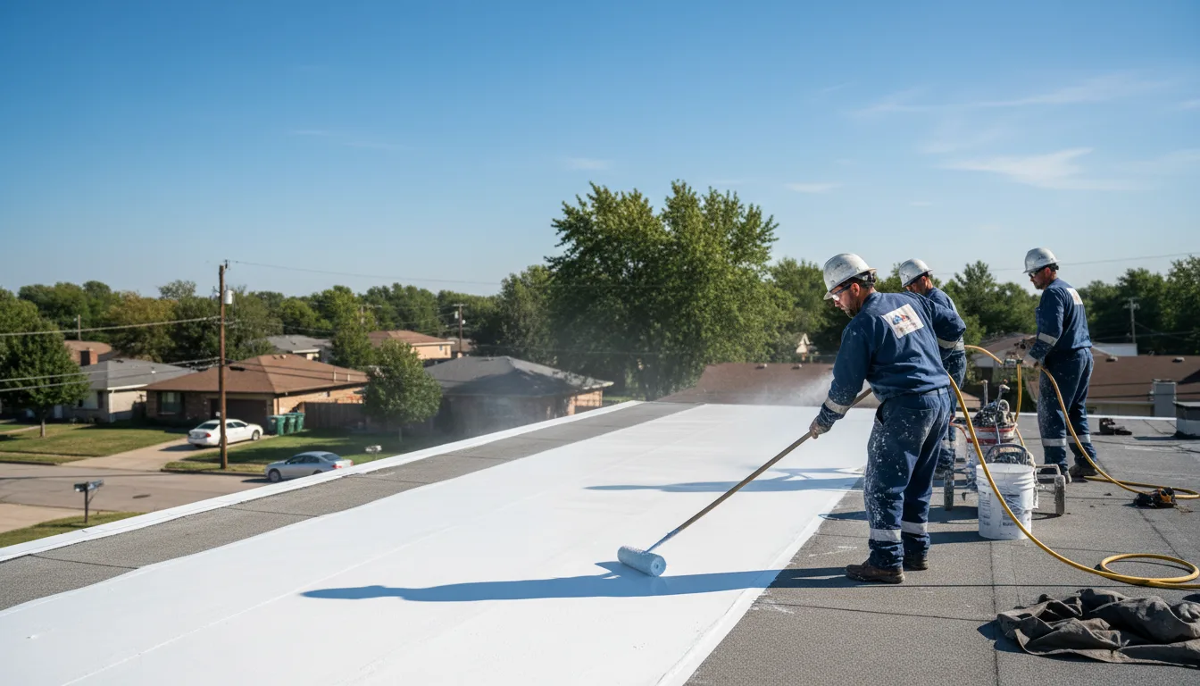 Commercial roof coating in Valley Park, MO near me